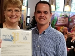 Rev. Barbara Hoffman and State Senator David Carlucci