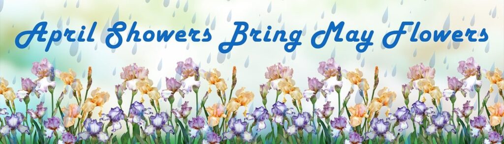 "April Showers Bring May Flowers"
